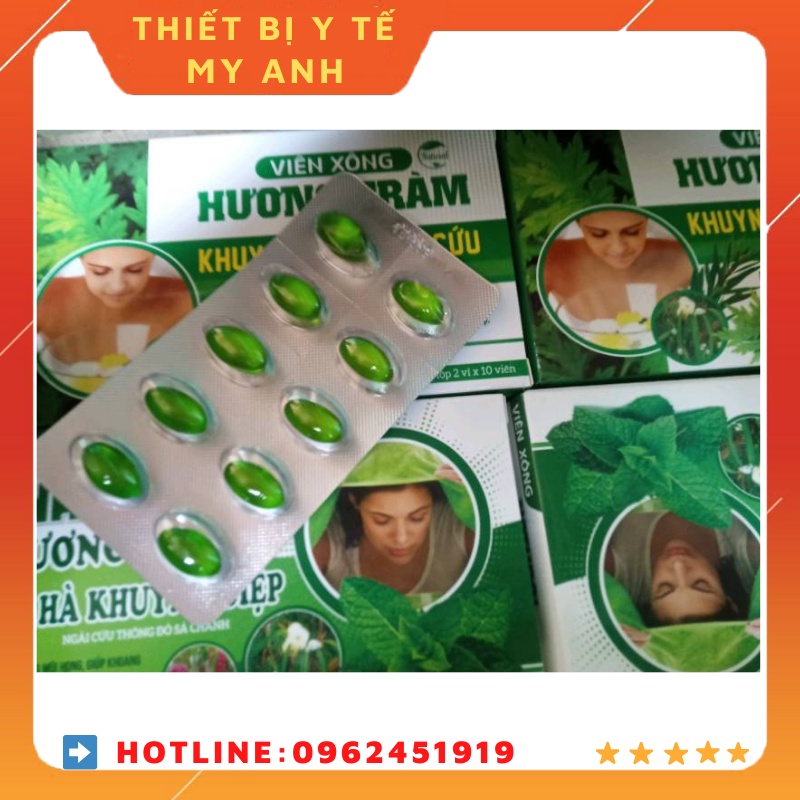 Viên xông hương tràm - tía tô