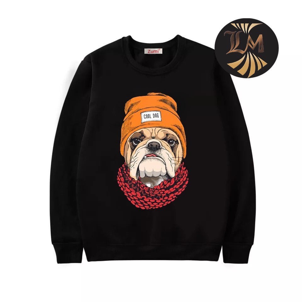 Áo Sweater không mũ nam form rộng⚡FREESHIP⚡chất nĩ ngoại cao cấp mềm mịn phù hợp cho nam và nữ in hình chó | BigBuy360 - bigbuy360.vn