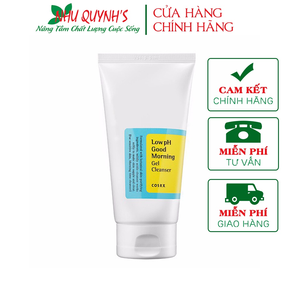 Sữa Rửa Mặt Cosrx Low PH Good Morning Gel Cleanser hàng chính hãng công ty