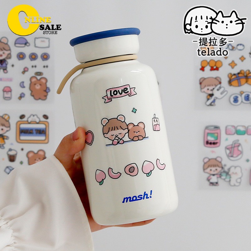 Sticker Cute Miếng Dán Trang Trí Bình Nước, Cốc Nước, Sổ Tay, Điện thoại Dễ Thương Goo House