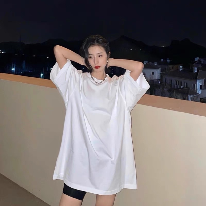 Áo thun basic cotton co giãn 4 chiều hàng trung loại 1