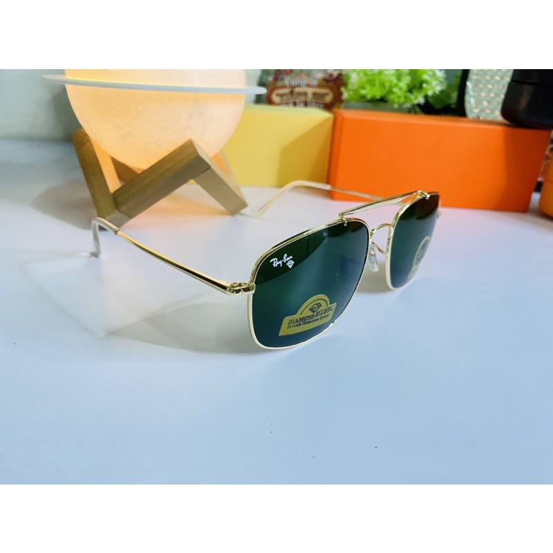 Kính râm nam xanh lá, tròng polarised thủy tinh, chắc tay giá rẻ