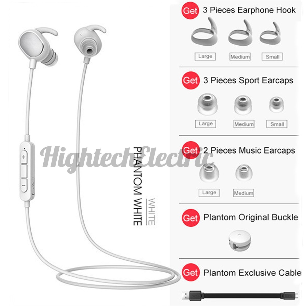 Bộ Tai Nghe Thể Thao Không Dây Bluetooth 4.1 Ele Qcy Qy19 Phantom