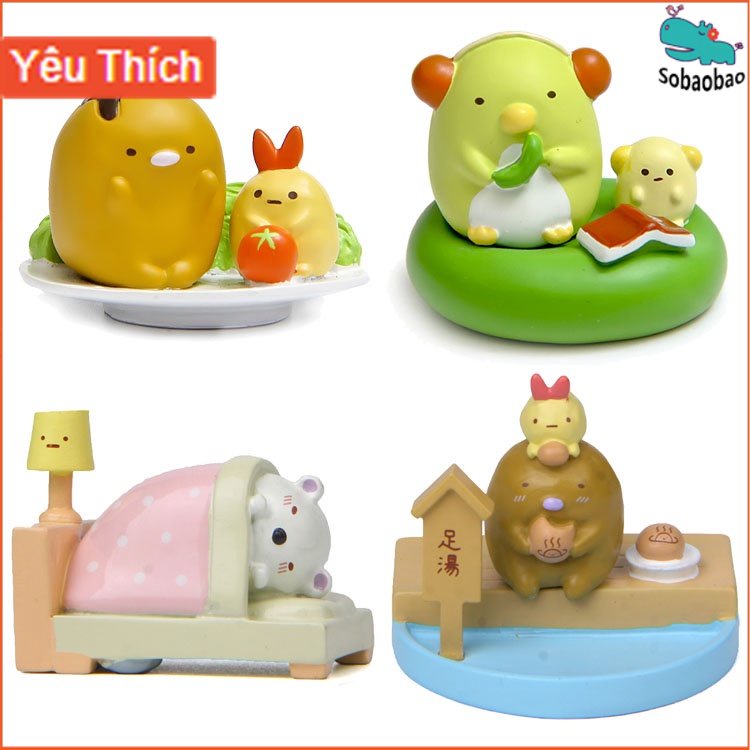 Búp Bê Sumikko Gurashi / Tôm Chiên / Chim Cánh Cụt / Mèo / Thằn Lằn Dùng Làm Quà Tặng Sinh