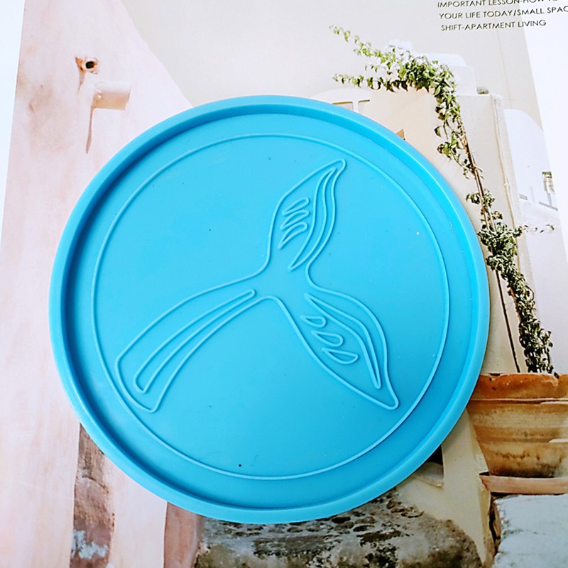 Sa Khuôn Silicone Làm Đế Lót Ly Hình Đuôi Cá DIY