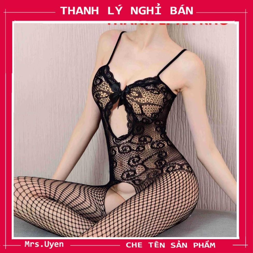 Bộ Ngủ Body Liền Thân Hở Đũng Gợi Cảm, Bodysuit Ren Lưới Hai Dây Sexy, Bodystocking Mã: Bst001 | BigBuy360 - bigbuy360.vn