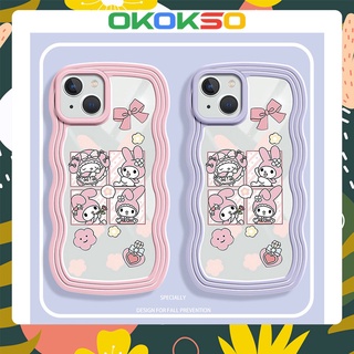 Suitable for OPPO mobile phone shell Reno7pro/reno6/5 new cartoon wave edge four-square grid small beauty anti-fall mobile phone case soft shell R17 couple models