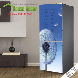 Miếng dán tủ lạnh 😍free ship😍 Decal trang trí tủ lạnh 💖 Bồ công anh bay