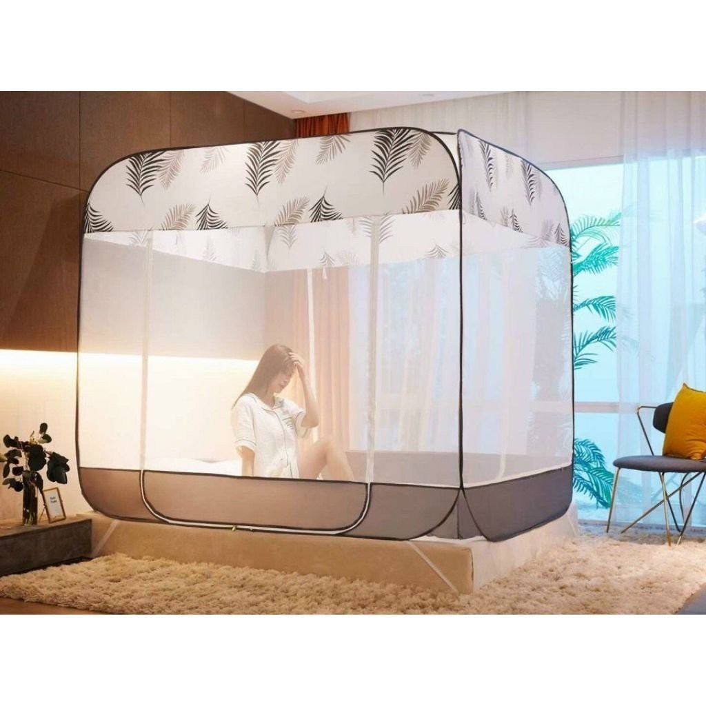 Màn chụp đỉnh vuông gấp gọnThe One Bedding,Màn chụp tự bung cao cấp-Hàng nhập khẩu bảo hành 6 tháng