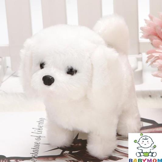 Đồ chơi MÈO BÔNG biết đi, biết kêu meo meo, chó bông biết đi biết kêu vẫy đuôi xinh giúp bé thân gần gũi với con vật