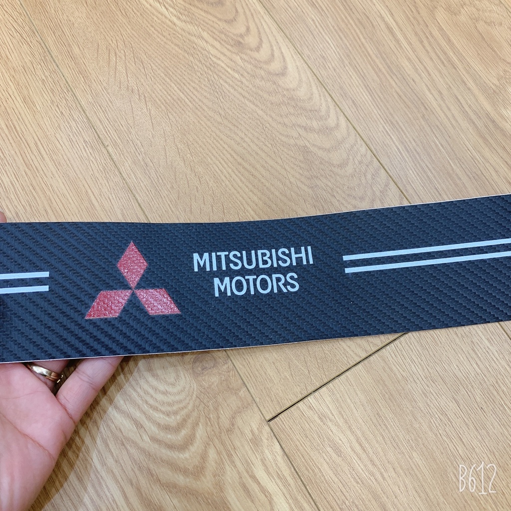 MITSUBISHI - Bộ Miếng Dán Logo MITSUBISHI Chống Trầy Xước Bảo Vệ Bậc Cửa Xe Hơi/ Bảo Vệ Cốp Sau Xe Hơi Bền Đẹp