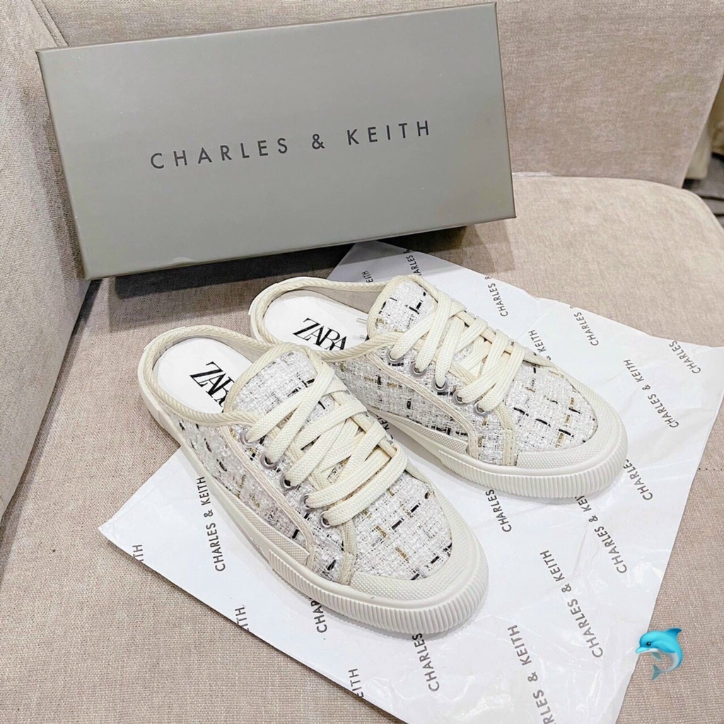 Giày Sục ZaRa , Sục Đạp Gót, Sục 𝐌lb Đạp Gót Kiểu Dáng Trẻ Đẹp Siêu Hót Màu Kem Minhtushoes | BigBuy360 - bigbuy360.vn