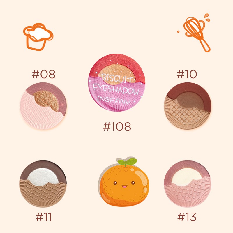 Bảng Phấn Mắt Lì DAZZLE ME Hình Hộp Bánh Qui Nhỏ 4.2g | BigBuy360 - bigbuy360.vn