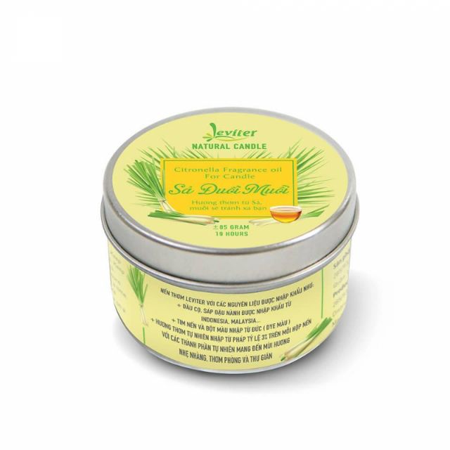 THANH LÝ Nến thơm Sả đuổi muỗi  , khử mùi, sát khuẩn - Citronella Candle Leviter
