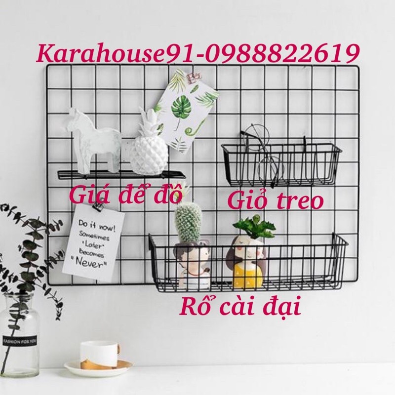 TẶNG MÓC DÍNH TRONG :Khung Lưới Trang Trí Treo Tường, Phụ Kiện Decor, Rổ Lưới, Kẹp Ảnh, Móc Treo, Decor Phòng.