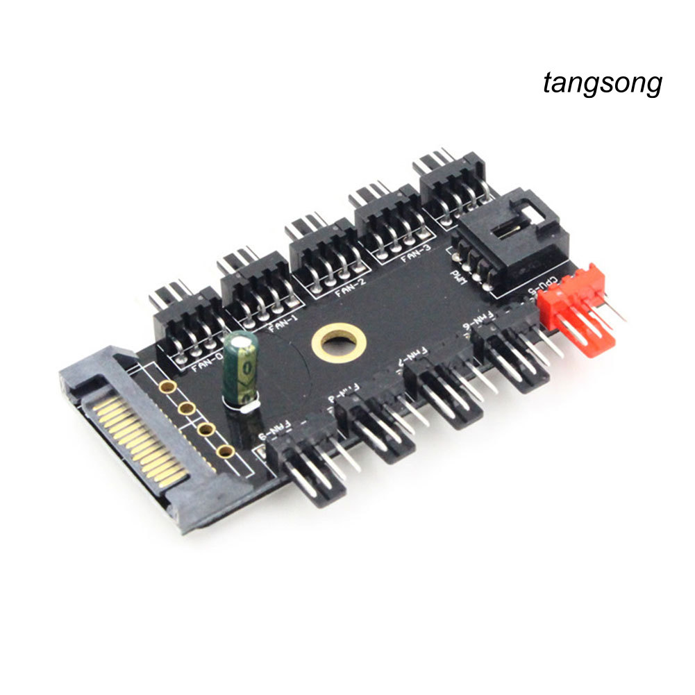 Bộ Chia Quạt Tản Nhiệt 1 Sang 10 4 / 3pin Sata / 4pin Cho Máy Tính