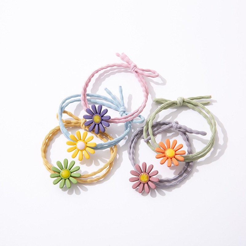 Dây chun buộc tóc hình hoa cúc dễ thương xinh xinh cho các bạn gái