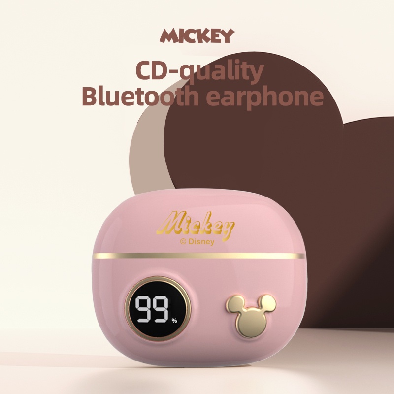 Tai nghe nhét tai Disney không dây bluetooth 5.2 TWS P88S giảm tiếng ồn phong cách thể thao