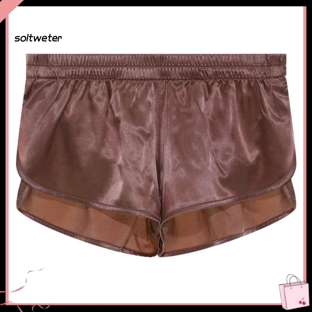 Quần Lót Boxer Mặc Ngủ Giả Hai Mảnh Thoáng Khí Gợi Cảm Cho Nam