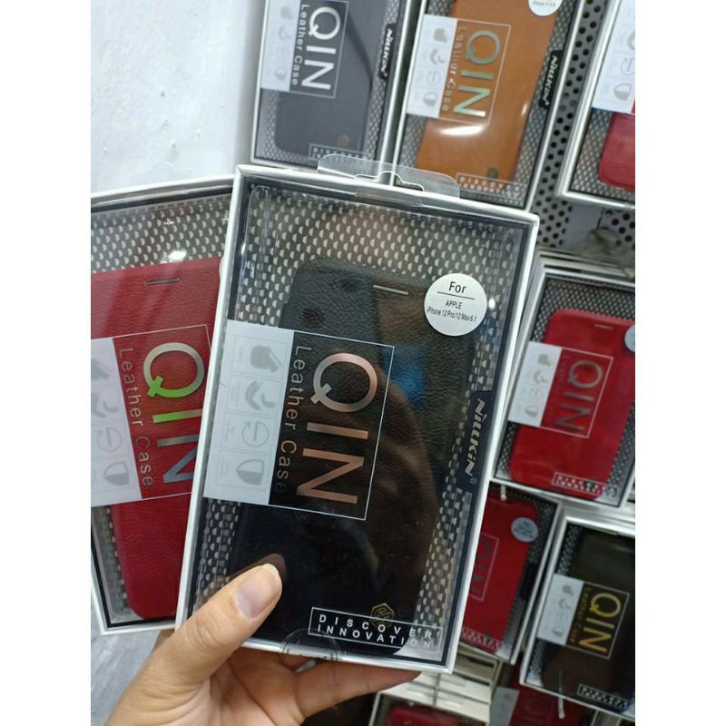 Bao da iPhone 12 / 12 Pro Max / 12 pro / 12 mini Nillkin Qin Leather sang trọng