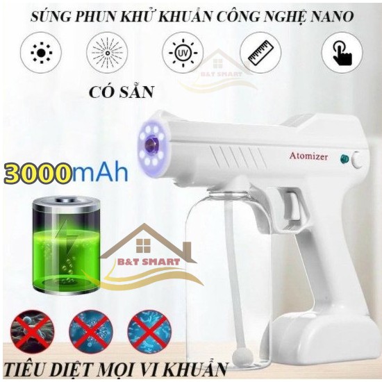 Máy PHUN KHỬ KHUẨN, XỊT KHỬ KHUẨN Cầm Tay Chống Dịch Siêu Tiện Lợi -Máy Khử Khuẩn Bảo Hành 12 Tháng