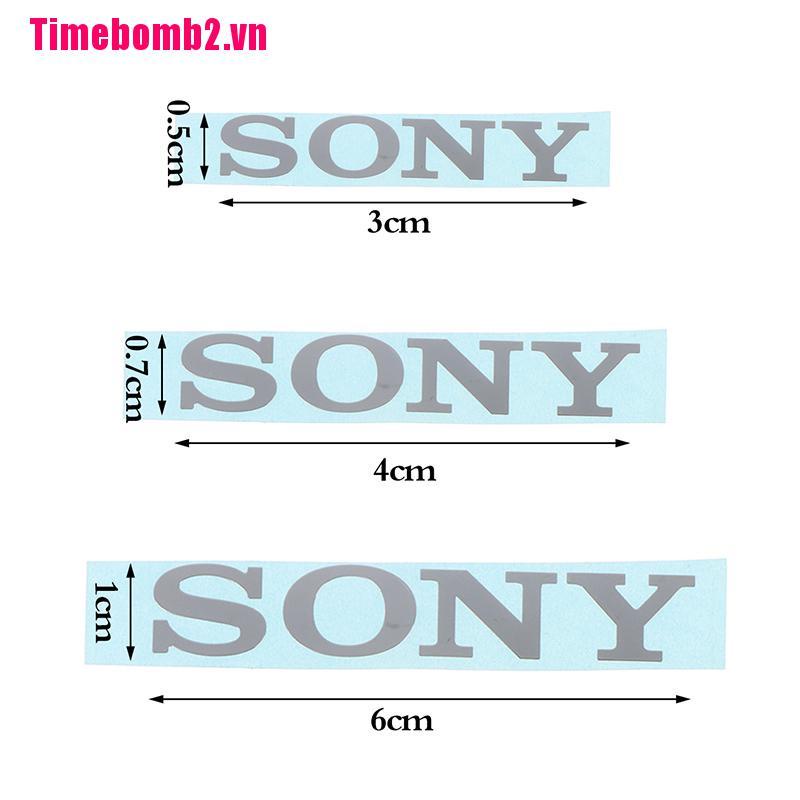 Miếng Dán Logo Kim Loại Trang Trí Máy Ảnh / SONY