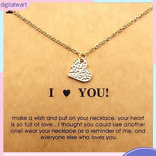 Dây chuyền hợp kim kèm thẻ trang trí thời trang nữ dễ thương xinh xắn