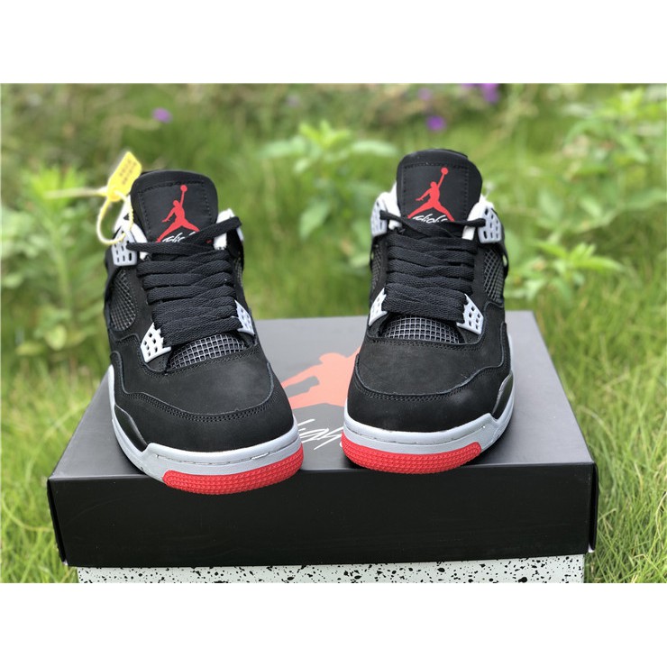 Giày Air Jordan 4 Bred Sale 50%+ FreeShip (Fullbox ảnh thật 100%)