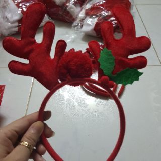 Cài tóc sừng huơu noel cho bé