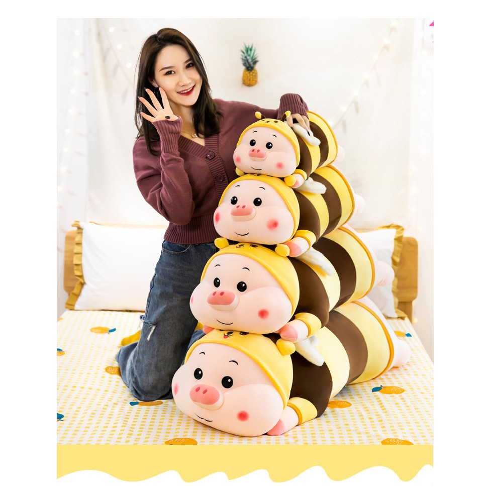 Gấu Bông Lợn Biến Hình Ong Dễ Thương Heo Ong Nhồi Bông Cute Size Lớn Yuta Home