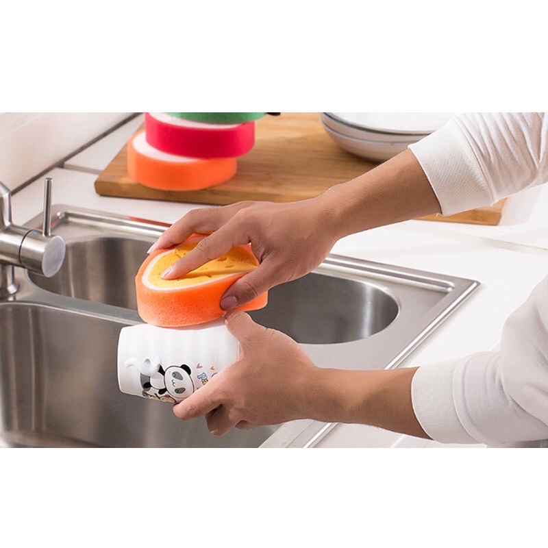 Miếng rửa chén tạo bọt hình trái cây dễ thương
