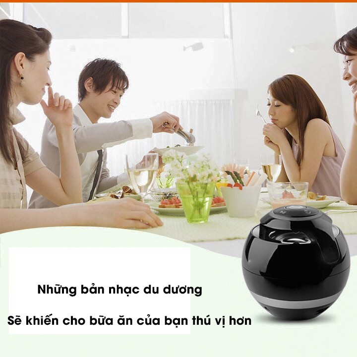 (HÀNG CHẤT LƯỢNG) Loa mini trứng bluetooth 360 di động quả cầu tròn hỗ trợ cắm thẻ nhớ độc đáo