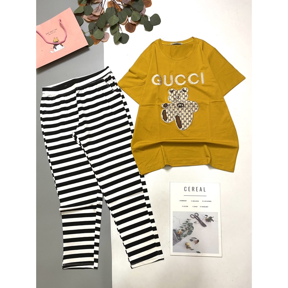Đồ bộ nữ quần dài áo form rộng thun cotton mặc nhà thời trang
