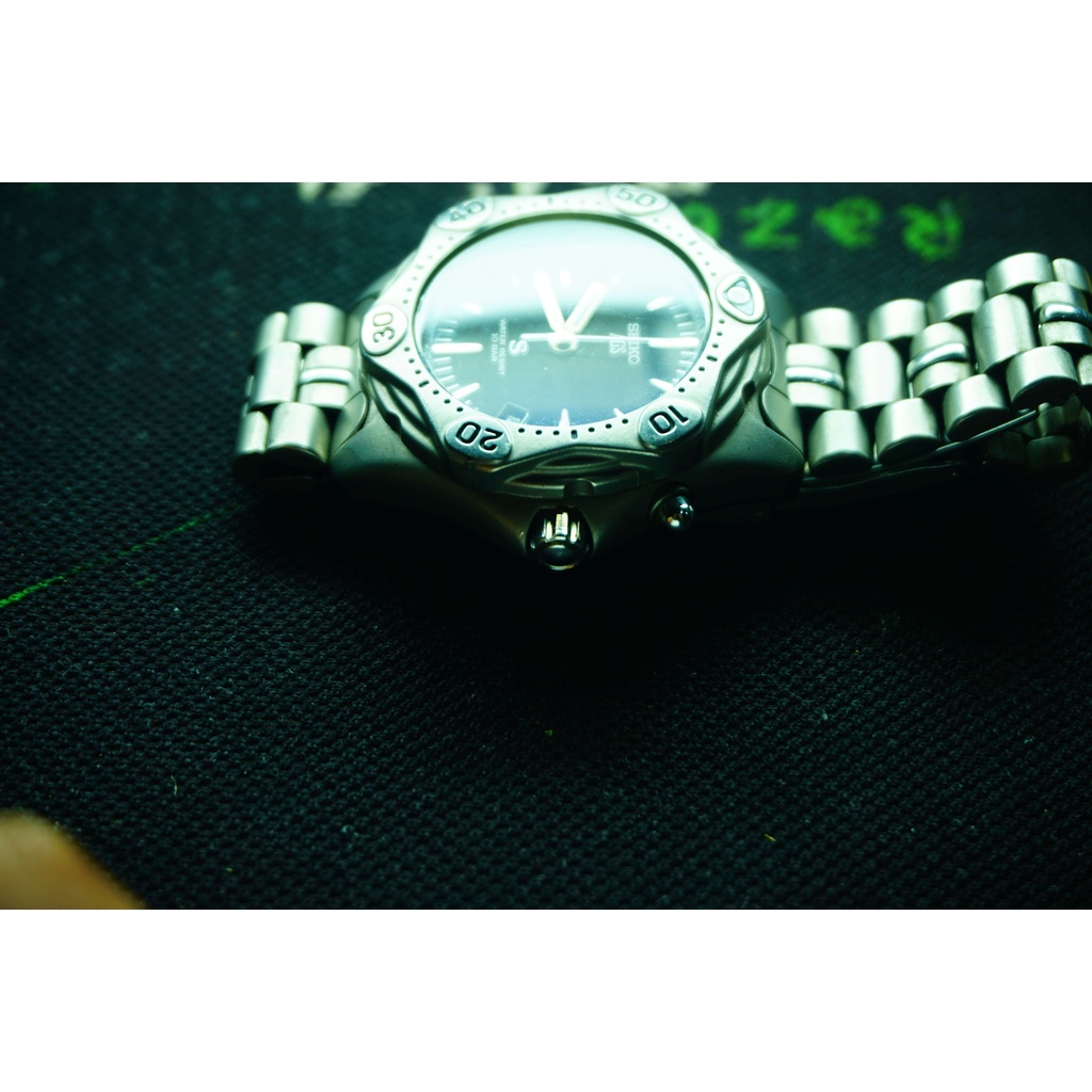 Đồng hồ Nam Seiko Mod AGS  Titanium Cal:5m22-Dial:SUS 5m22
