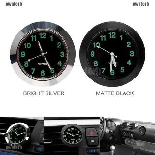 ★phụ kiện xe ★mini luminous car dashboard air vent stick-on time clock quartz analog watch