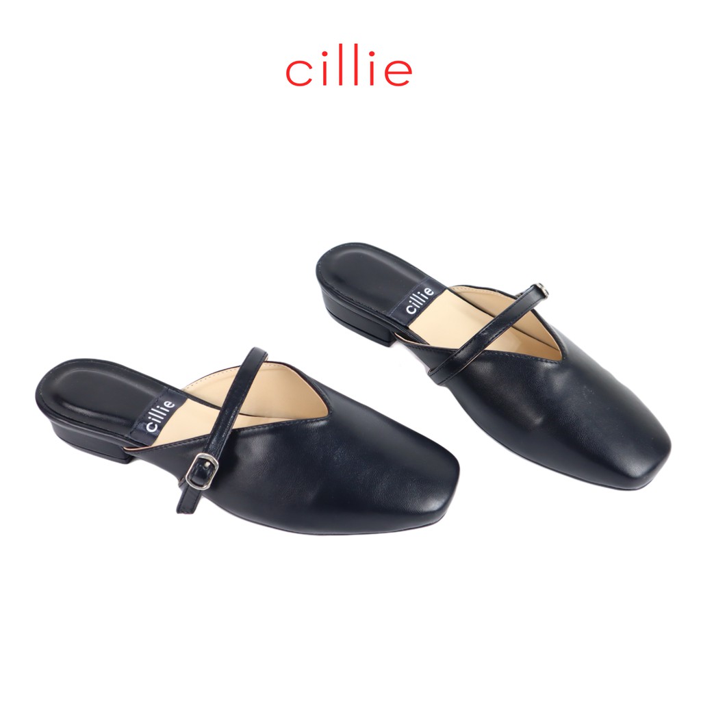[FORM NHỎ - CHỌN LÊN 1 SIZE] Dép sục nữ mũi vuông thời trang phối dây nhẹ nhàng đế cao 2cm Cillie 1174