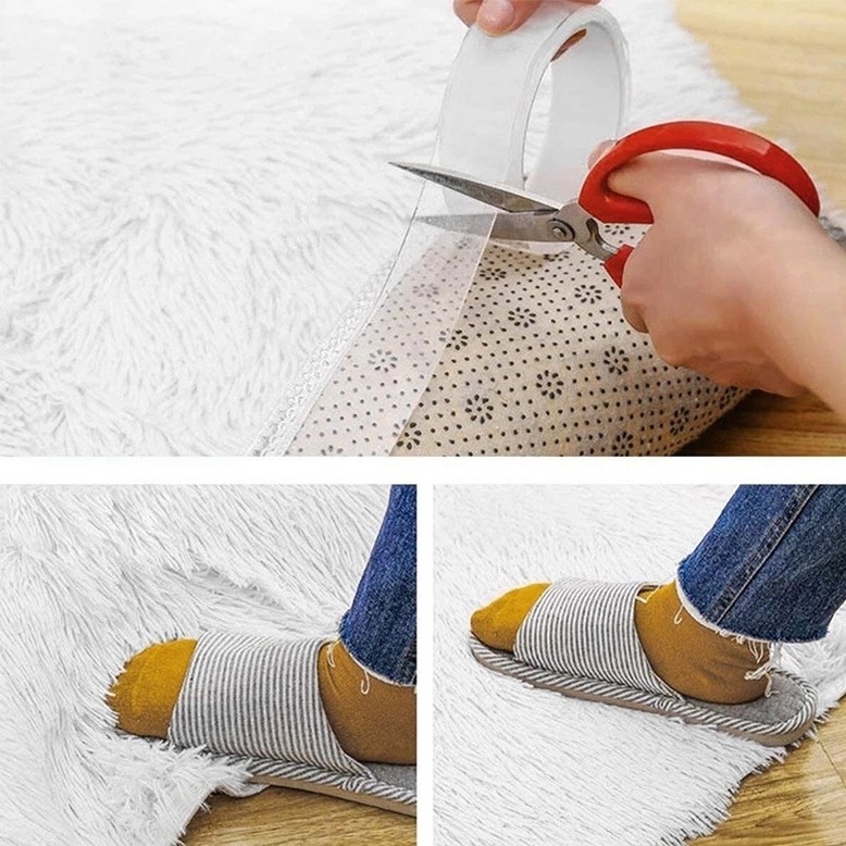 Băng keo hai mặt nano trong suốt dài 1m không thấm nước có thể tái sử dụng