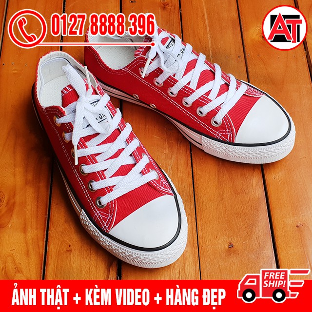 [FLASH SALE] Giày Thể Thao CV Classic Đỏ Tươi Nam Nữ