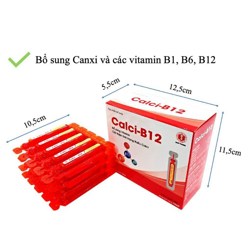 calci b12 hộp 20 ống
