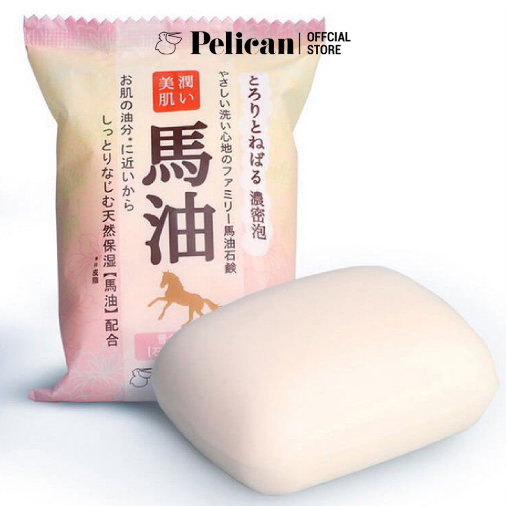Xà phòng rửa mặt chiết xuất từ dầu ngựa Pelican Family Soap Horse Oil 100g