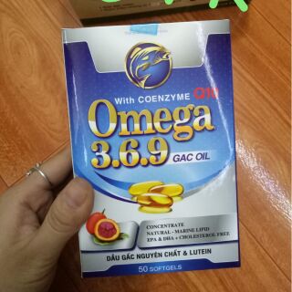 [Mua 1hộp Tặng 100 khẩu trang Cao cấp 5D] Viên bổ Mắt Dưỡng mắt Omega 369 giúp sáng mắt,Bổ mắt