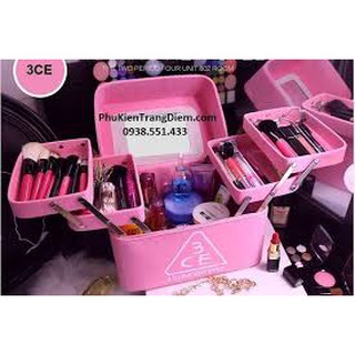 Cốp 3CE 3 tầng đựng đồ trang điểm size L 265k