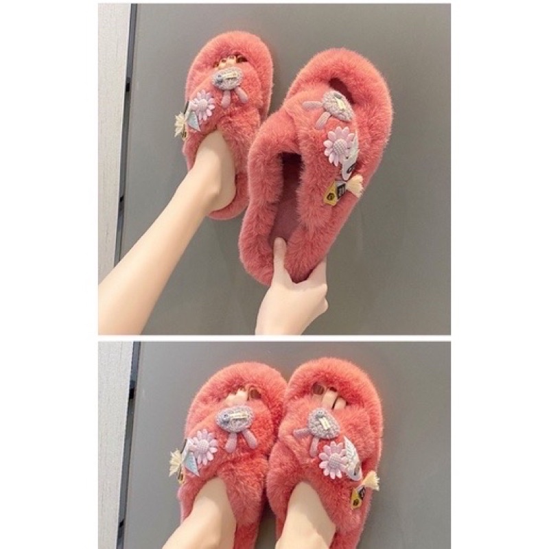 Dép lông mang trong nhà cho nữ . hàng cao cấp