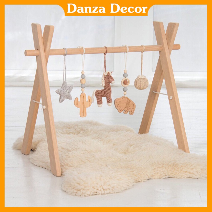 Kệ đồ chơi chữ A cho bé - Luyện thị giác và vận động cho trẻ - DANZA HOME DECOR