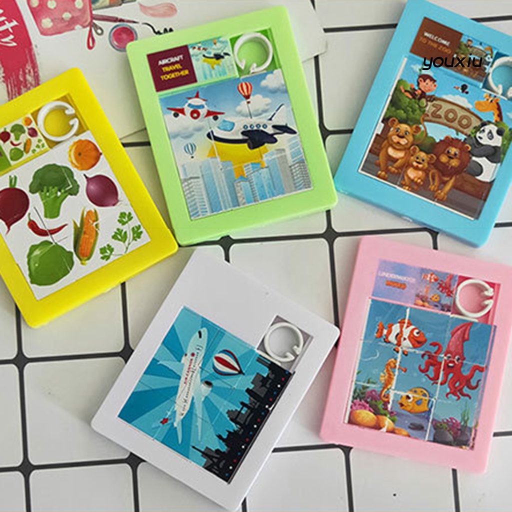 Set 3 đồ chơi xếp hình dạng trượt rèn luyện trí nhớ cho bé nhiều mẫu dễ thương