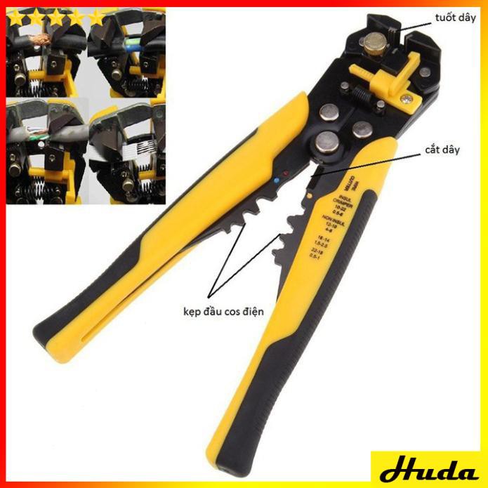 Kìm Tuốt Dây Điện - Kiềm Tuốt Dây Điện Đa năng Đài Loan - đồ làm mộc