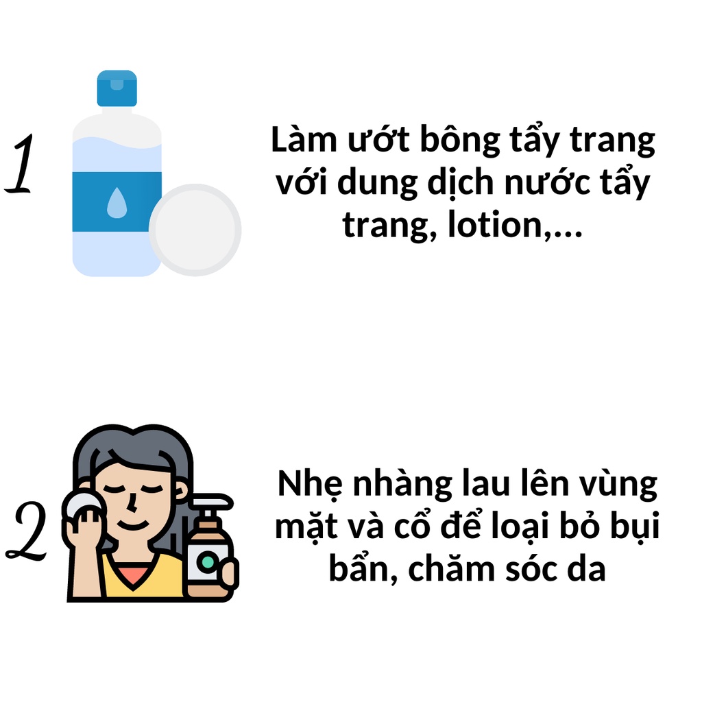 Bông tẩy trang Cotton Pads 3 lớp 222 miếng FM nội địa Trung BTT04