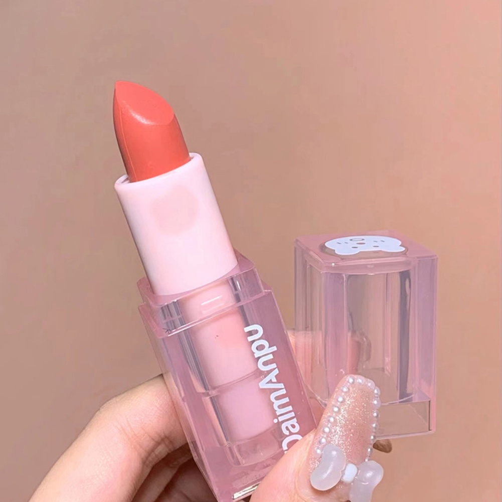 Còn Hàng Daimanpu Gấu Hồng Son Môi Sữa Velvet Lip Tint Mùa Hè Đậu Son Môi Màu Sắc Nữ Không Phải Là Dễ Dàng nhúng Cup Là Không Dễ Phai Màu Son Môi Cá Tuyết