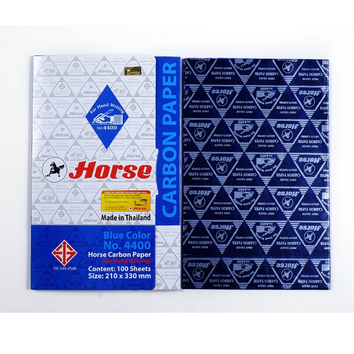 GIẤY THAN MÀU XANH HORSE 4400