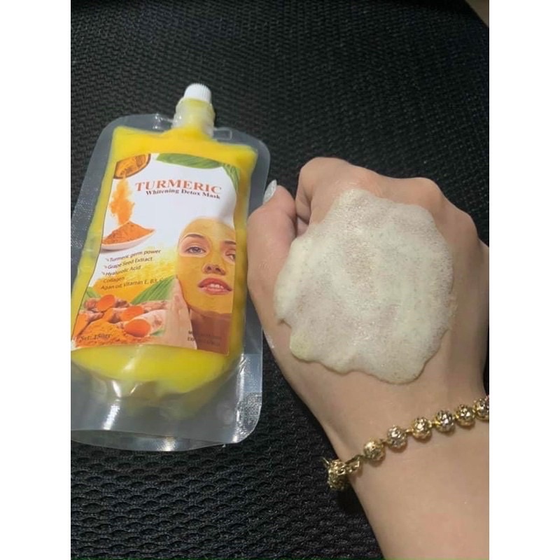 Mặt Nạ Nghệ Detox thải độc sủi bọt cho da